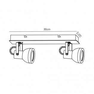 Ceiling Track Light Heli (2 lights)