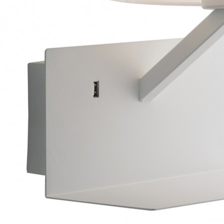Wall Light with shelf and USB Ciak