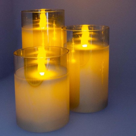 Pack 3 Velas con luz Decorativas