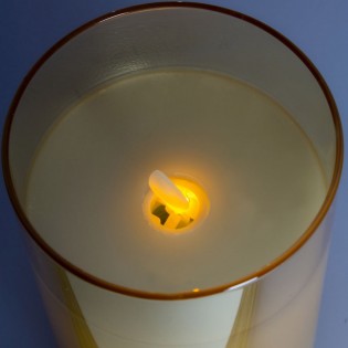 3 Pack Decorative Candles with light (Golden)