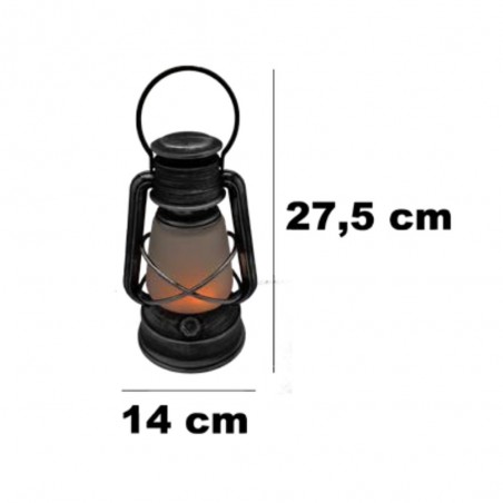 Farol decorativo luz efecto fuego