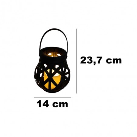 Vela con luz decorativa Caldero