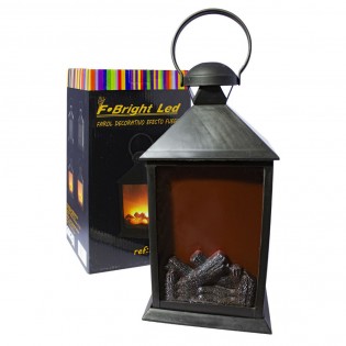 Farol decorativo luz efecto fuego II