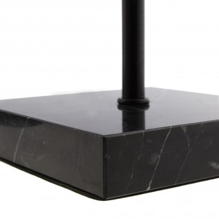 Base con portalámparas E27 Marmol (negro)
