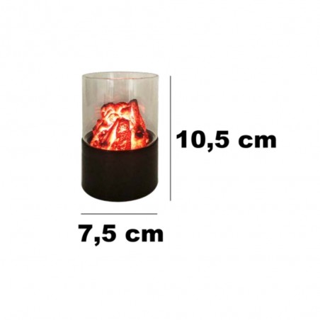 Decorative lamp Ascua light fire effect