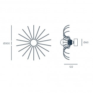 Aplique de pared Spider