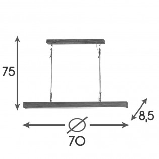 Lámpara de techo LED Antares