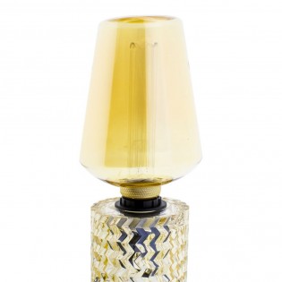 Base with lamp holder E27 Glass (Amber)