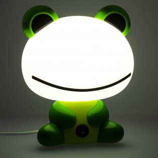 Children's Table Lamp Green Toad