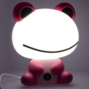 Children's Table Lamp Pink Toad
