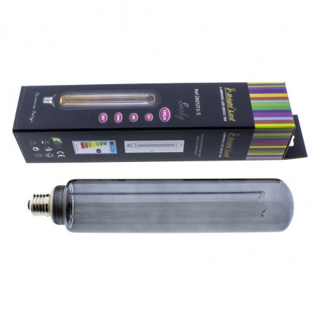 LED Light Bulb E27 Tubular Smoke Glass (4W)