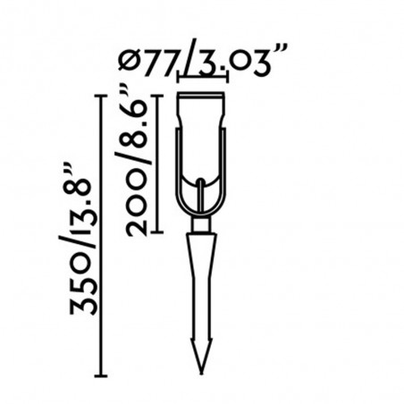 LED Outdoor Spike Light Slot (14W)