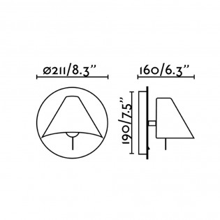 Aplique de pared Noon