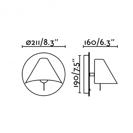 Aplique de pared Noon