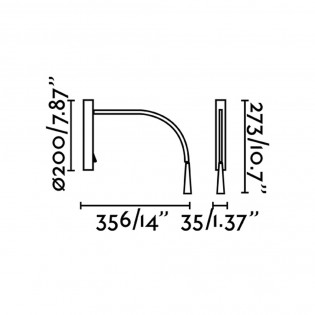 Aplique lector LED Flin (3W)