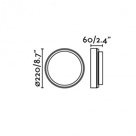 Aplique de exterior LED Tom XL (7W)