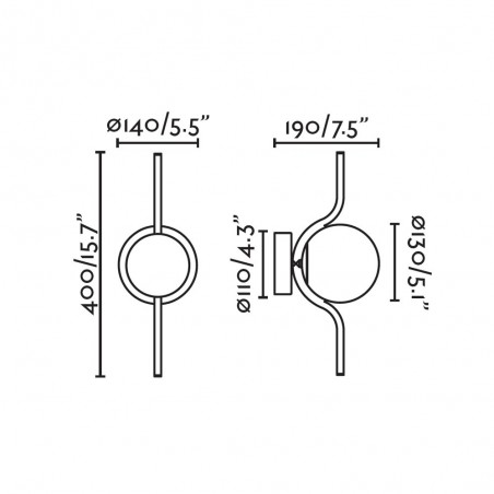 Aplique LED Le Vita II (6W)