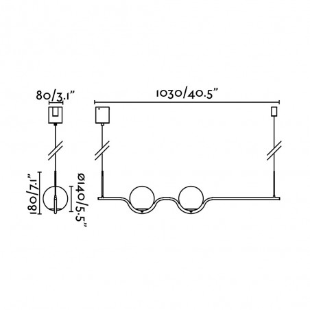 Lámpara de techo LED Le Vita II (12W)