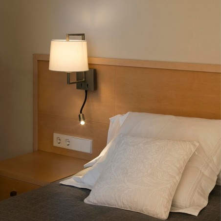 Aplique de pared con lector LED Frame