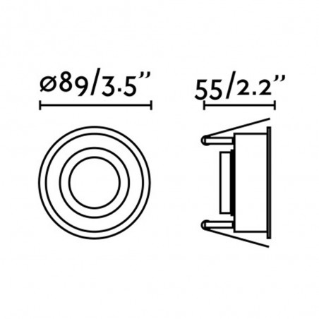 One Light Receseed Hyde (Round)