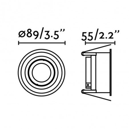 One Light Adjustable Recessed Hyde (Round)