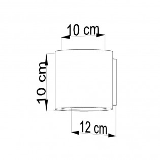 Aplique de pared Orbis Cemento