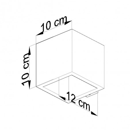 Wall Lamp Quad Concrete