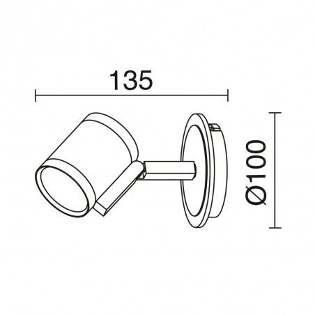 Aplique de pared Elke