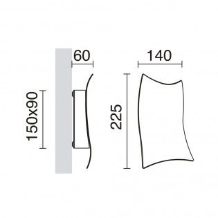 Aplique de pared Toliman