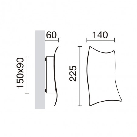 Aplique de pared Toliman