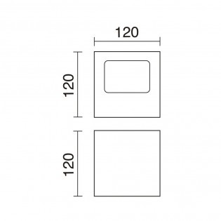 Aplique de pared Brick