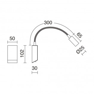 Aplique LED con USB Leiden (3W)