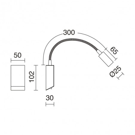 Aplique LED con USB Leiden (3W)