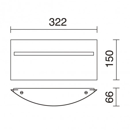 Aplique de pared Cluny