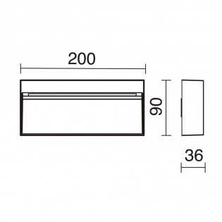 Aplique de para exterior LED Abar (7W)