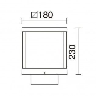 Baliza de exteriores LED Arlen