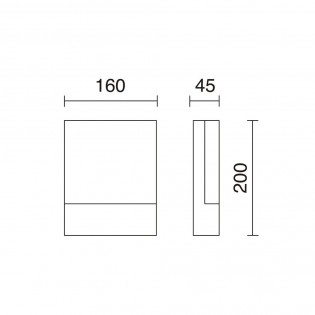 Aplique de exteriores LED Cenadi (6W)