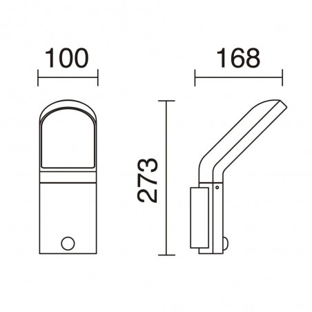 Aplique con sensor de movimiento LED Castello (9W)