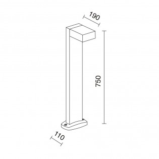 Baliza de exterior LED Guiu (3W)