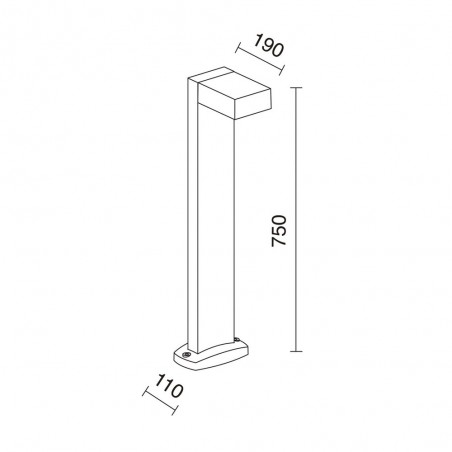 LED Outdoor Bollard Light Guiu (3W)