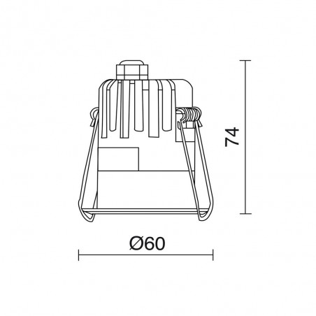 Empotrable de techo LED Jano II (6,5W)
