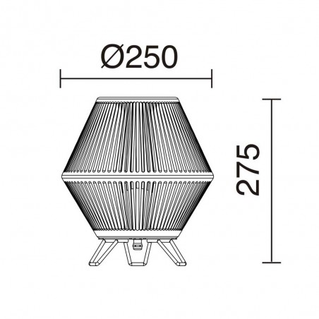 Outdoor LED table lamp Nell (6W)