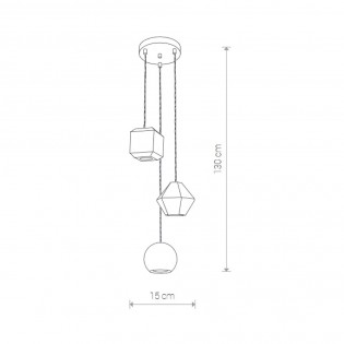 Lámpara colgante Geometric (3 Luces)
