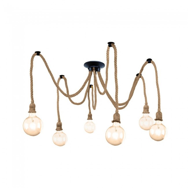 Lámpara colgante Cuerda (6 luces) Lámpara colgante Cuerda (6 luces)