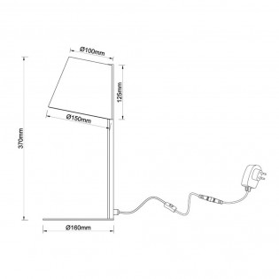 Lámpara de mesa LED Elna (6W)