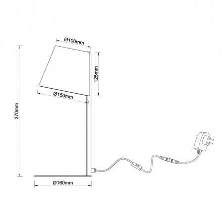 Lámpara de mesa LED Elna (6W)