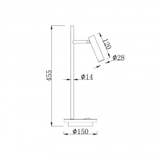 Lámpara de mesa LED Estudo (8W)