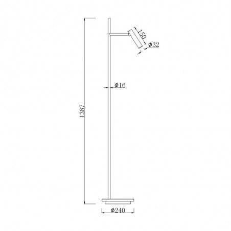 LED Floor Lamp Estudo (8W)