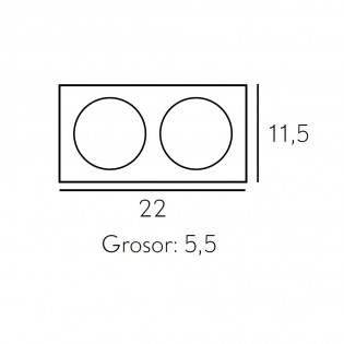 Aplique LED Antioquía (2x6W)