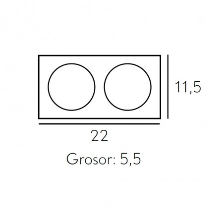 Aplique LED Antioquía (2x6W)